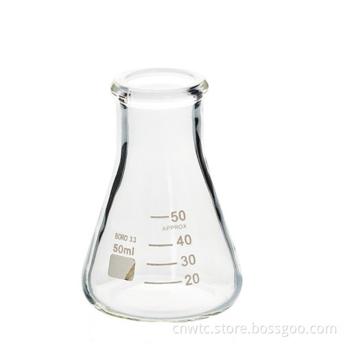 Borosilicate Glass Erlenmeyer Flasks: Sizes 250ml, 500ml, and 1000ml